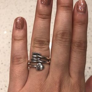 James Avery Arrow and Heart Ring